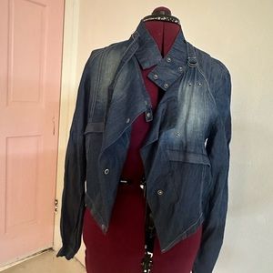 Denim jacket with a twist.